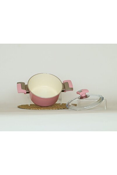 Bonera 18 cm Wide Pink Ceramic Deep Pot