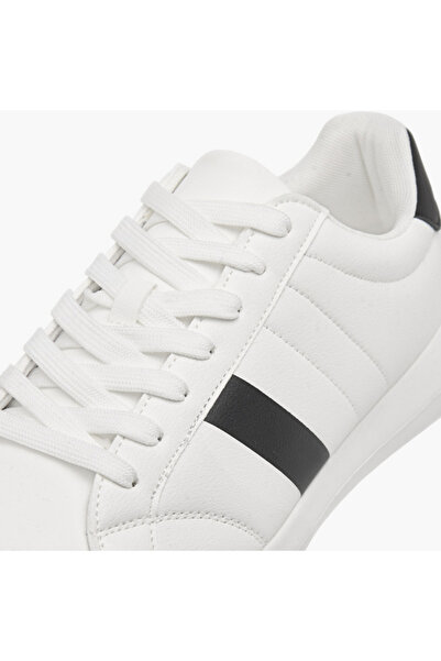LBL by Shoexpress Stripe Detail Lace-Up Sneakers