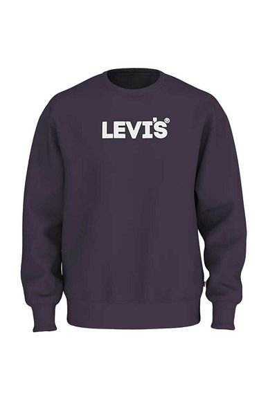 Levi's RELAXD GRAPHIC CREW SSNL HL LOGO CREW TMAVĚ MODRÁ