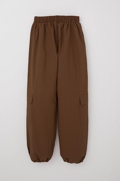 Breeze Дамски детски панталон Parachute Jogger и карго, тъмнокафяв, за деца 7-12 години