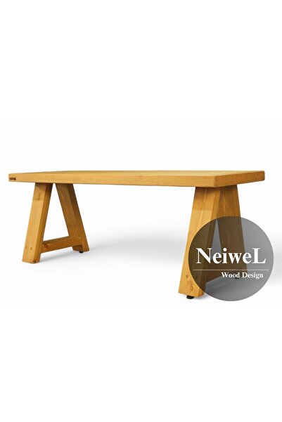 Neiwel Garden Nua Doğal Ahşap Bank-40cm-100cm