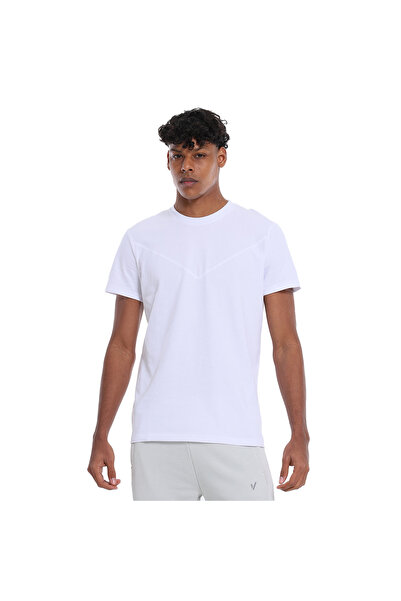 Sportive Seto Erkek Beyaz Günlük Stil T-Shirt 25YE002-BYZ