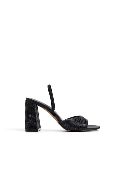 Call it Spring Black Chellsea Heeled Sandals For Women