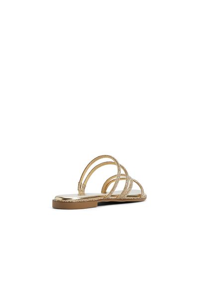 Call it Spring Gold Vamika Flat Sandals For Women