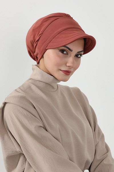Aisha's Design قبعة قطنية ممشطة مطبوعة على شكل عظمة - b-73