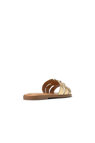 Call it Spring Gold Serinna Flat Sandals For Women