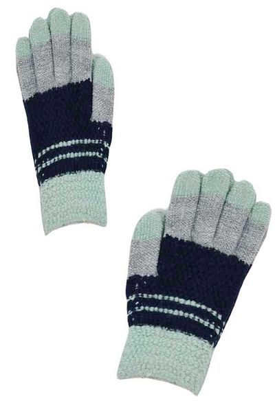 Kitti Boy's Two Colors Ektra Soft Texture Knitted Gloves (P-K2220-08)