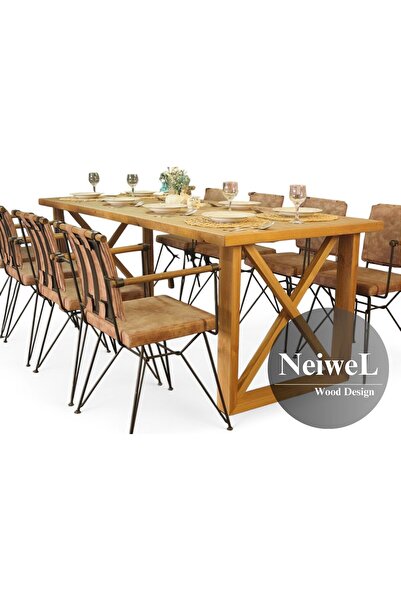 Neiwel Move Doğal Ahşap Yemek Masası-100-220