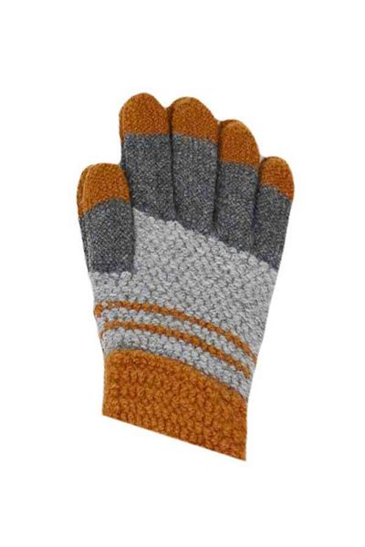 Kitti Boy's Two Colors Ektra Soft Texture Knitted Gloves (P-K2220-08)