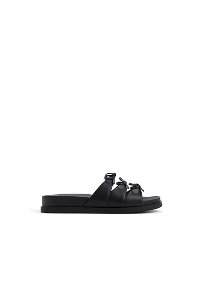 Call it Spring Black Sofiarose Flat Sandals For Women