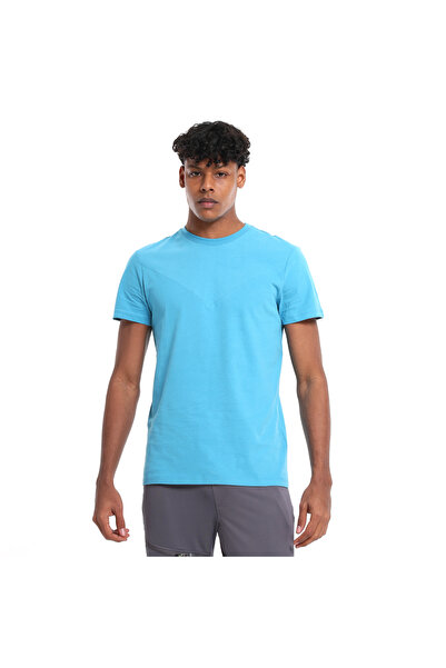 Sportive Seto Erkek Mavi Günlük Stil T-Shirt 25YE002-MAVI