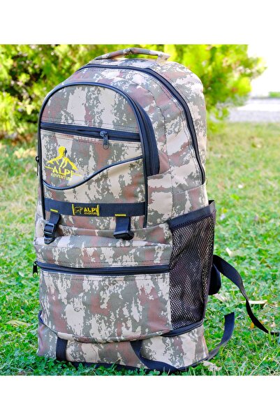 Alpi Körüklü Dağcı Sırt Çantası - Kamp Çantası - Spor Çanta 66lt