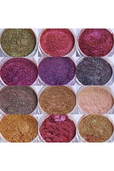 Generic Resin art chamelon mica color powder set of 5g x 12 colors