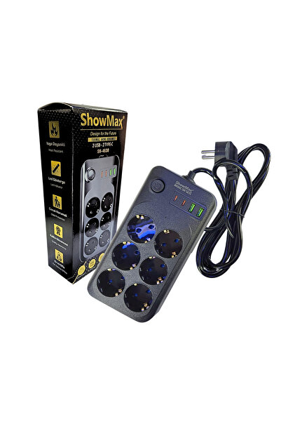 ShowMax SH-4630 Termal Akım Korumalı 2 Metre Priz