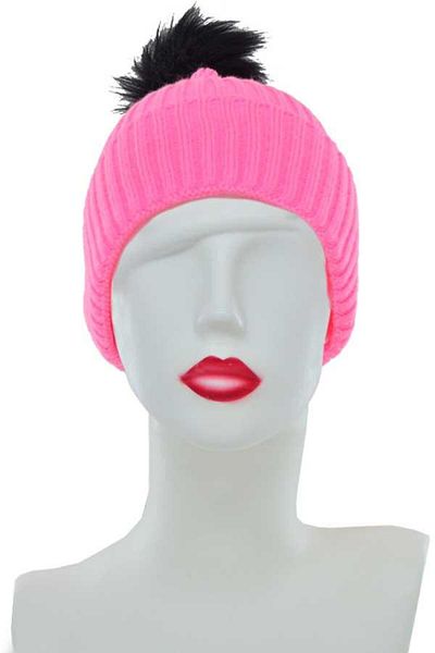 DoDe Flora Women's Vibrant Color Pompom Long Beret