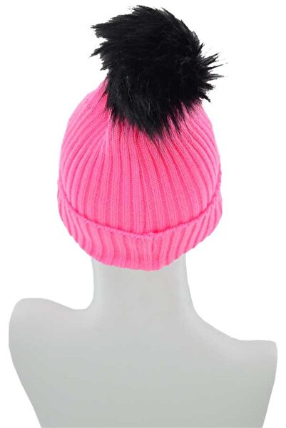 DoDe Flora Women's Vibrant Color Pompom Long Beret