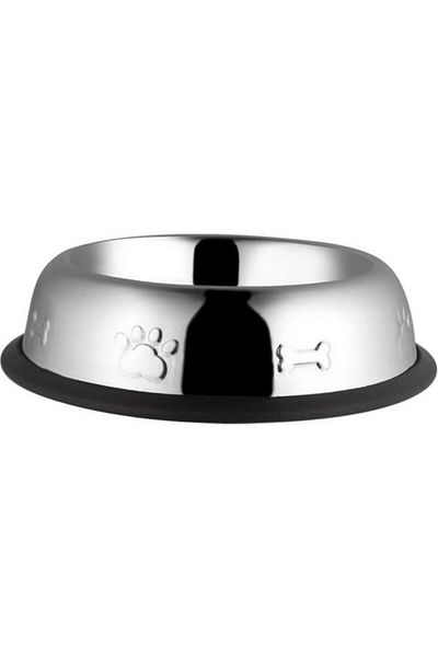 Ankur Oripet Asbe-8 Metal Food Bowl Oval Patterned 8 Oz