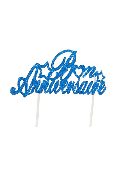 AILEXI AILEXI cake decoration, blue, paper, 21 x 13.7 cm