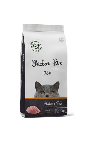 natura Eco Pet Tavuklu Ve Pirinçli Yetişkin Kedi Maması 15 Kg