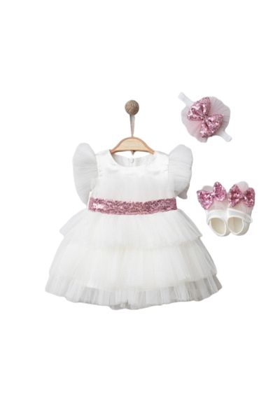 Baby Baby Girl Mevlüt Special Day Suit with Tul Palette