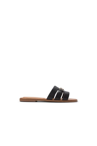 Call it Spring Black Serinna Flat Sandals For Women