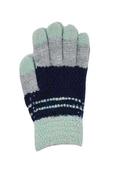 Kitti Boy's Two Colors Ektra Soft Texture Knitted Gloves (P-K2220-08)