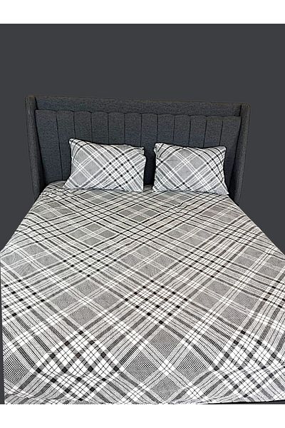 MixCotton Home ملاءة مزدوجة مرنة ومجموعة وسائد مكونة من قطعتين