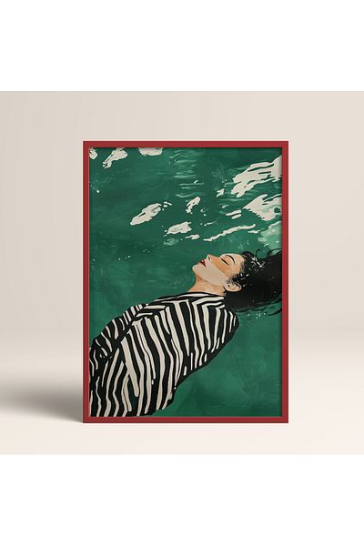 HOMEPACK Single Wooden Framed Painting One Piece Poster Painting Tk/1398