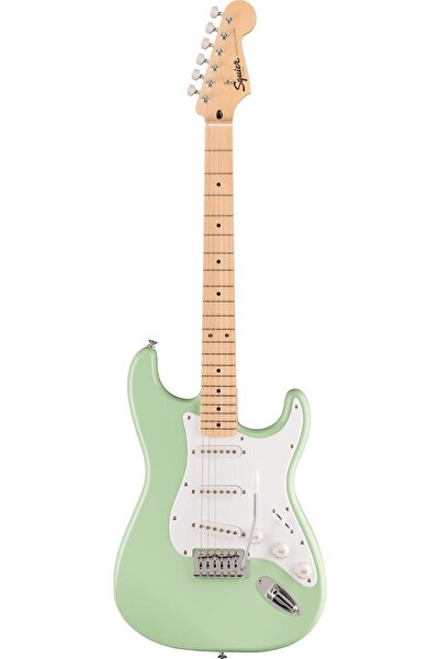 Genel Markalar FSR Sonic Stratocaster Akçaağaç Klavye WPG Surf Green Elektro ...