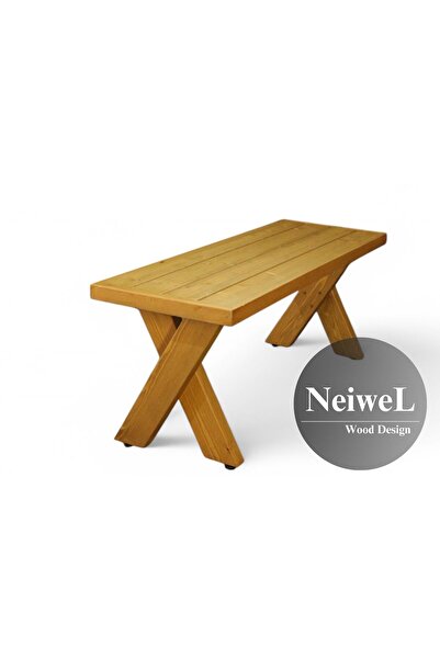Neiwel Garden Lio Doğal Ahşap Bank-40cm-240cm