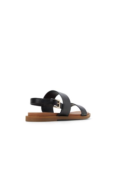 Call it Spring Black Tiya Flat Sandals For Women