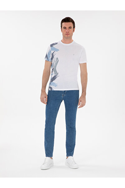 Cacharel Açık Mavi Slim Fit Pamuklu Esnek Jean Pantolon 50309084-VR003