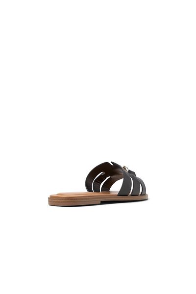 Call it Spring Black Serinna Flat Sandals For Women