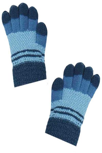 Kitti Boy's Two Colors Ektra Soft Texture Knitted Gloves (P-K2220-08)