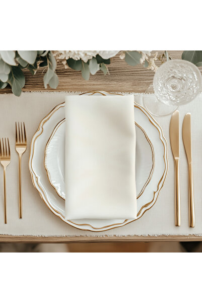 Meine Home Ecru Linen Napkin 6 Pieces