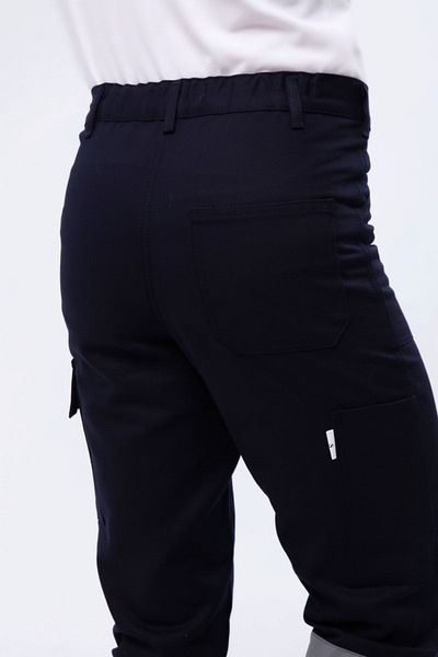 Çamdalı İş Elbiseleri Work Trousers 16/12 Cotton Gabardine Navy Blue Work Trousers 5 Pockets Reflective