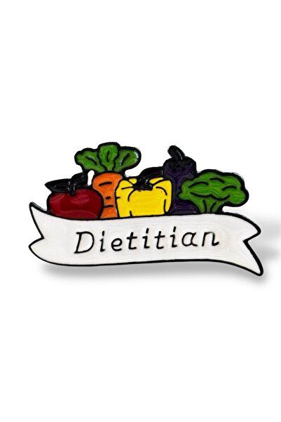 TAKIŞTIR Karışık Renk Dietitian Yazılı Broş