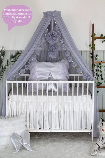 Miniden Gray Apparatus Crib Mosquito Net
