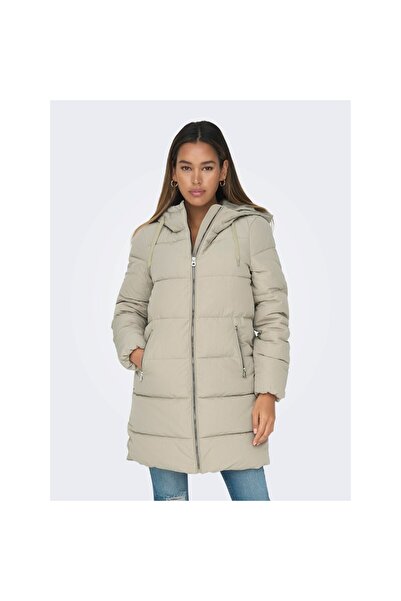 ONLY Dolly Long Puffer Coat Otw Noos Women's Beige Coat