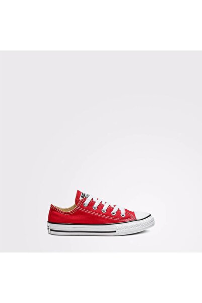Converse حذاء رياضي وكاجوال كلاسيكي للأطفال باللون الأحمر من تشاك تايلور أول ستار 3J236C-Red