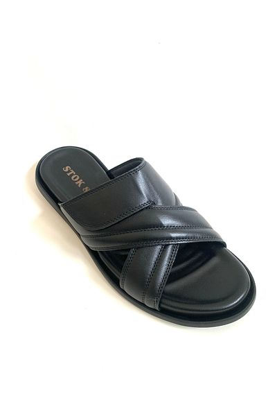stok83 Ανδρικές παντόφλες από γνήσιο δέρμα CIRTLI