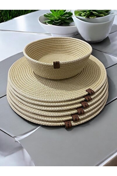 myistasyon "tarzınızı evinize yansıtın" 7 Parça Gold Jüt Supla / Amerikan Ser...