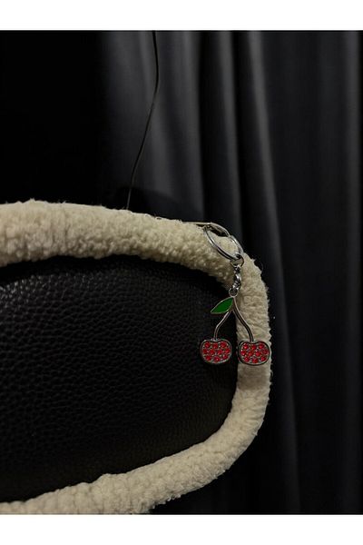 GLANZEND Τσάντα Cherry Fruit Charm Keychain Red