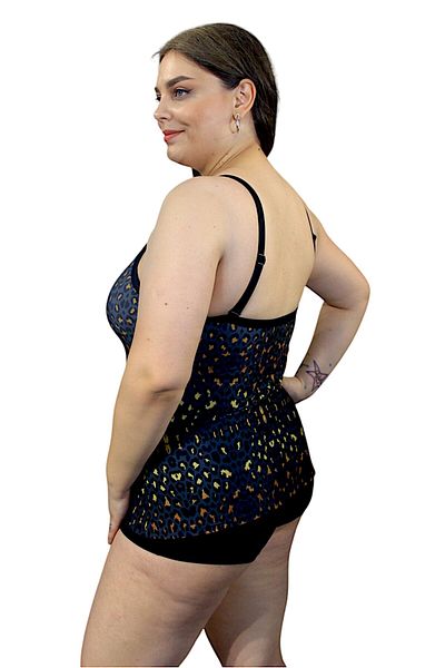 shra mayo Tankini Suit with Battal Shorts