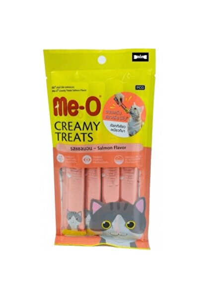 me-o Me-O Creamy Treats Salmon Flavor Cat Treat - 4 x 15 g