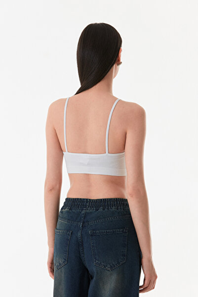 Fulla Moda Seamless Covered Bustier with Corded Strap