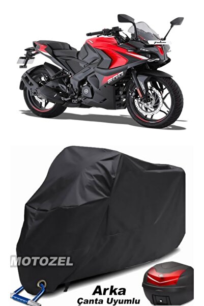 MotoZEL حقيبة خلفية سوداء من Bajaj Pulsar RS 200 وقماش قنب للدراجات النارية م...