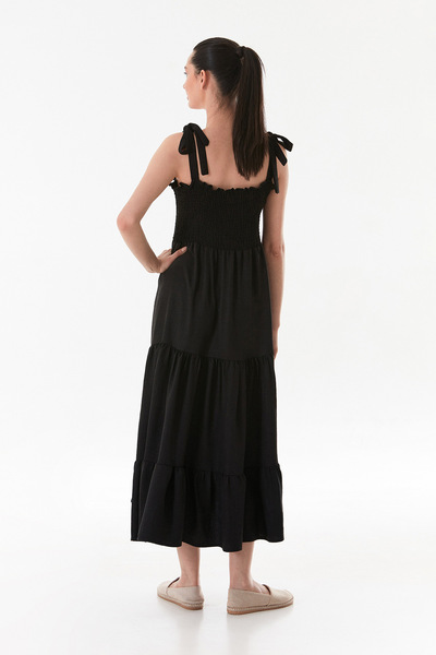 Fulla Moda Strappy Gipe Detailed Dress