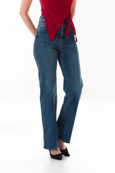 Fulla Moda High Waist Wide Leg Jeans
