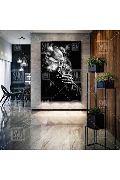 SML TABLO Efsane Dizi Karakteri Tony Soprano Dumanlar İçinde James Gandolfini...